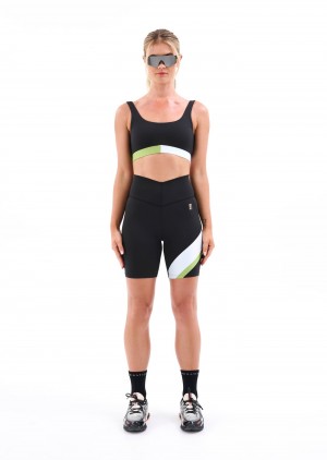 P.E Nation Sprint Time Bike Short Black | OLCPQVY-57