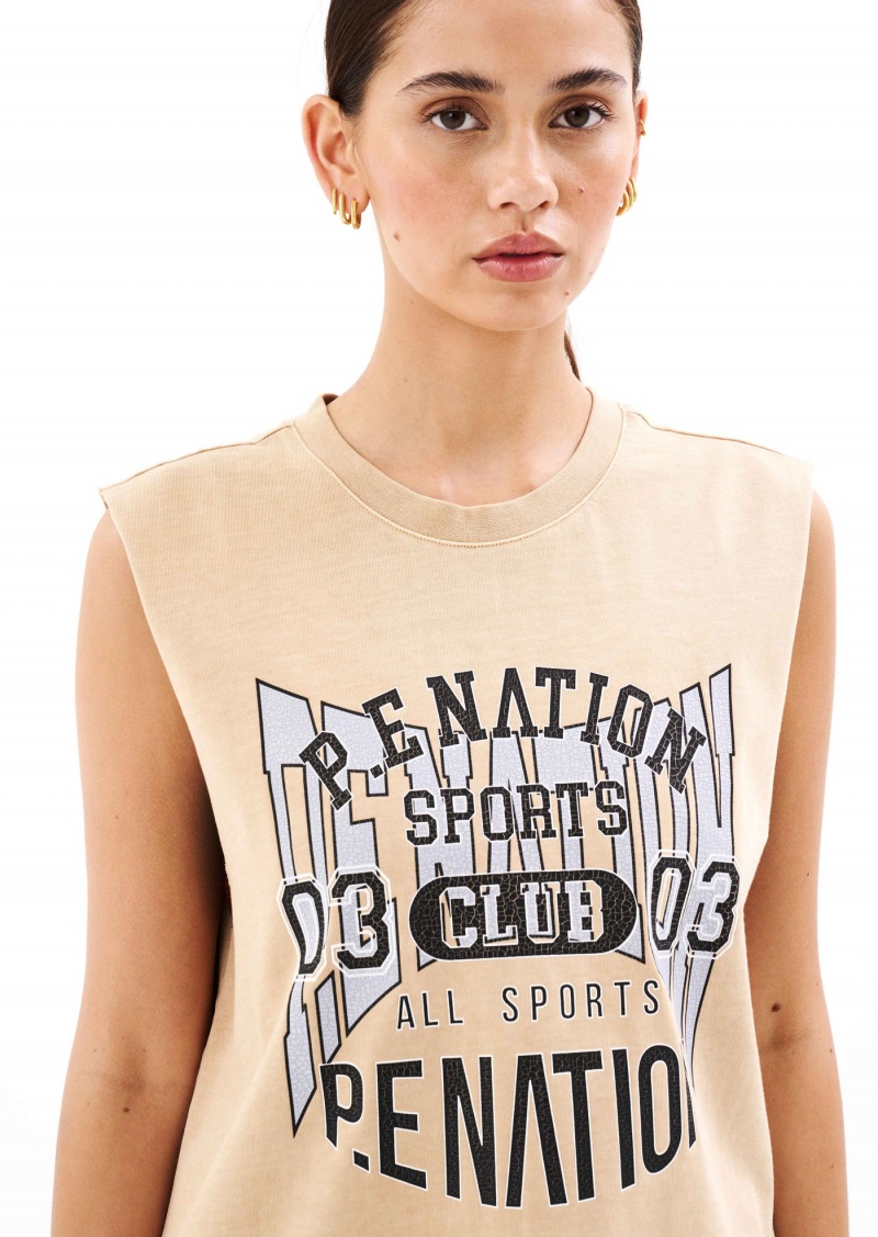 P.E Nation Atacama Tank Sand | GQWZRYL-42