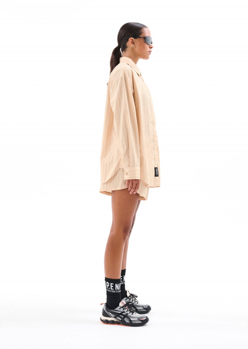 P.E Nation Aventura Shirt Pinstripe Print | ZFDVKJE-26