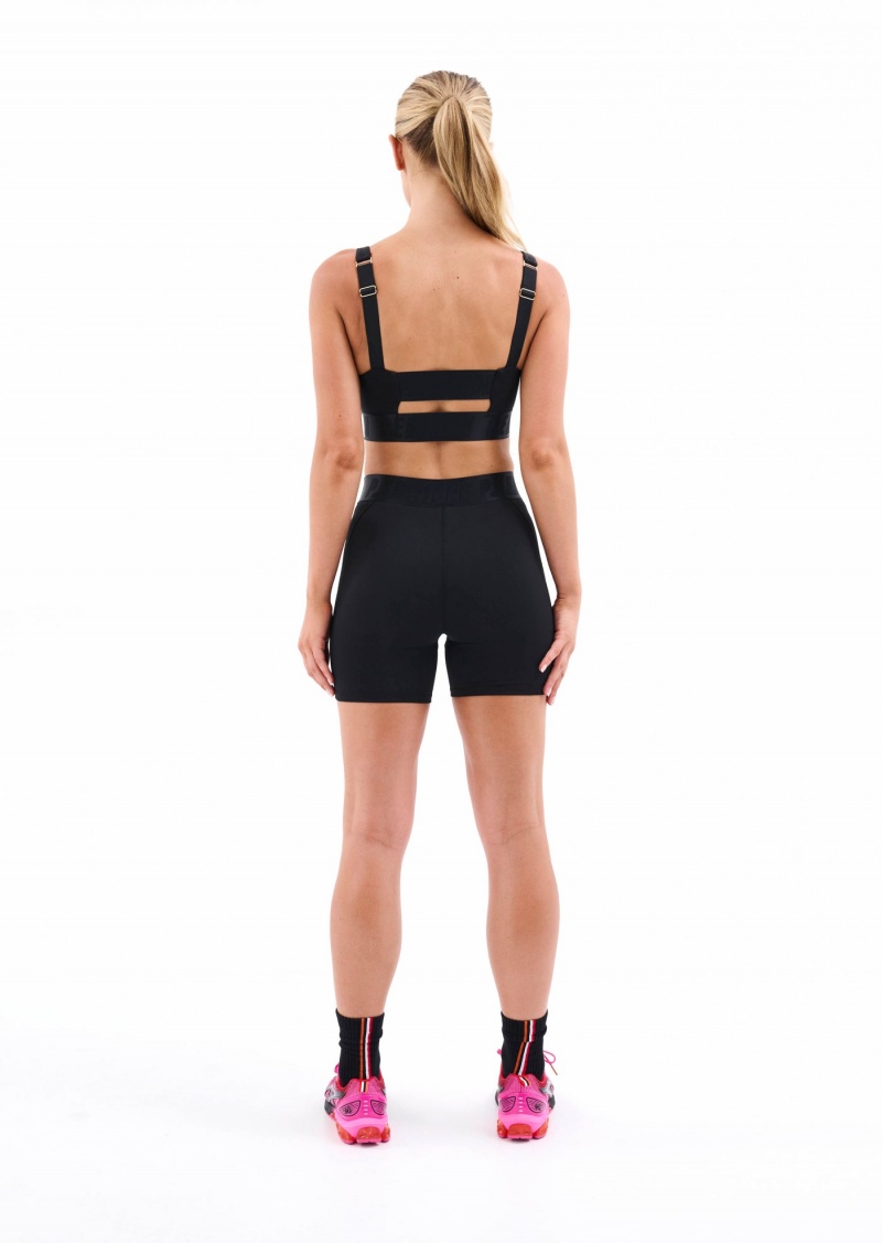 P.E Nation Backcheck Sports Bra Black | TQHVAJR-08