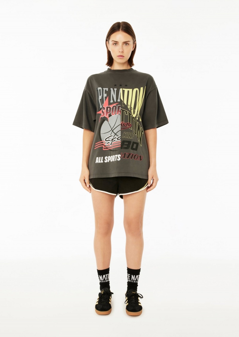 P.E Nation Brake Check Ss Tee Dark Shadow | IPGOANQ-76