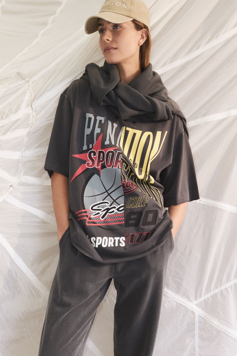 P.E Nation Brake Check Ss Tee Dark Shadow | IPGOANQ-76