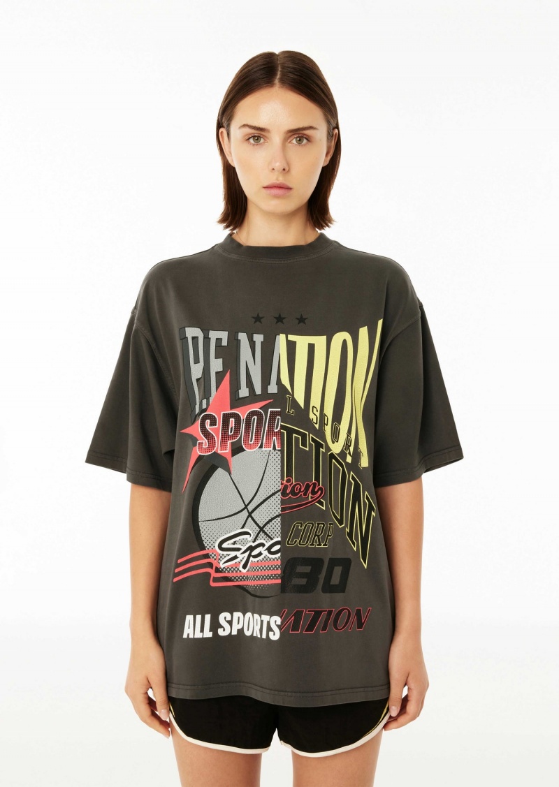 P.E Nation Brake Check Ss Tee Dark Shadow | IPGOANQ-76