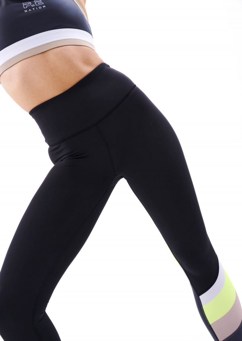 P.E Nation Check Mark Legging Black | PZWFIJK-07
