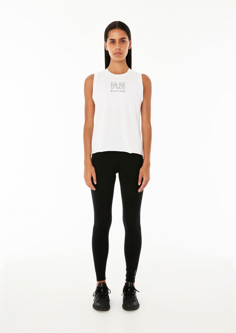 P.E Nation Classic Shuffle Tank White | GVHEZRF-25
