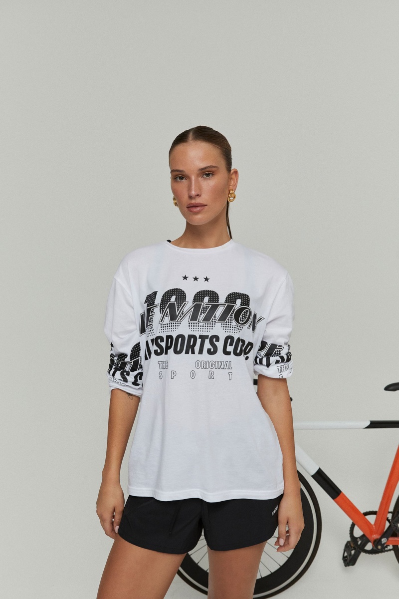 P.E Nation Contender Ls Tee Optic White | BRGYKXO-37