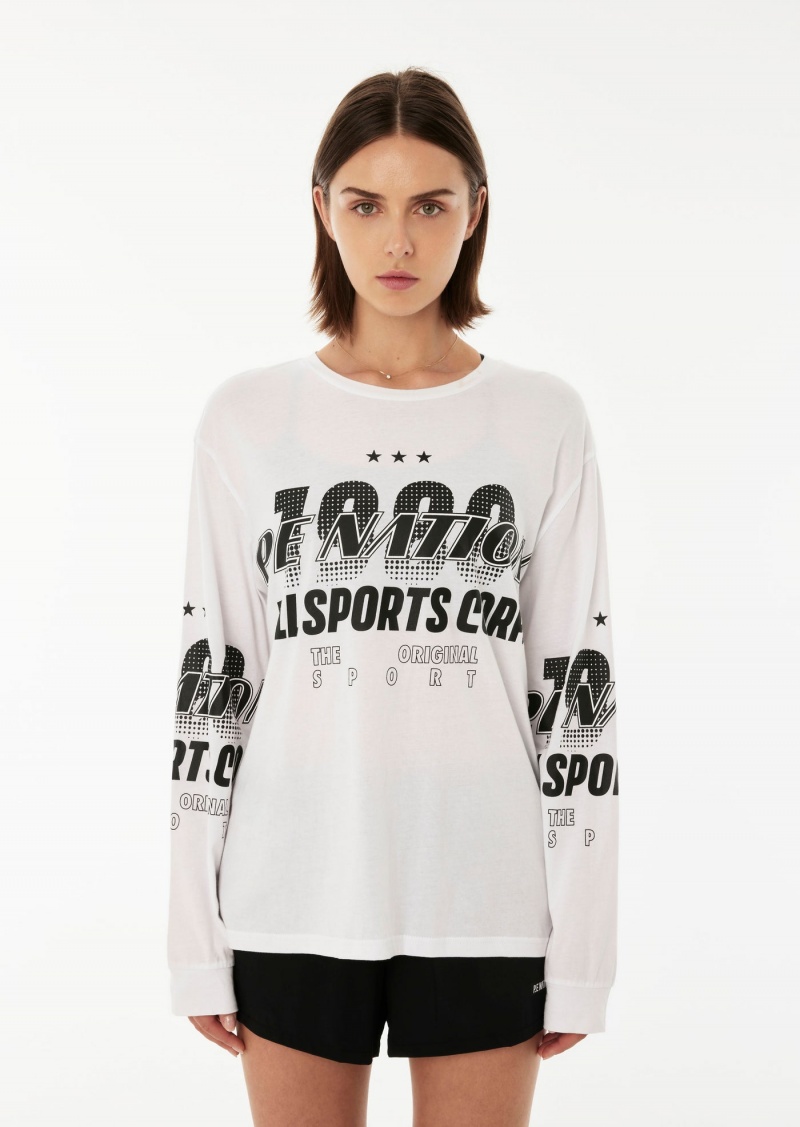 P.E Nation Contender Ls Tee Optic White | BRGYKXO-37