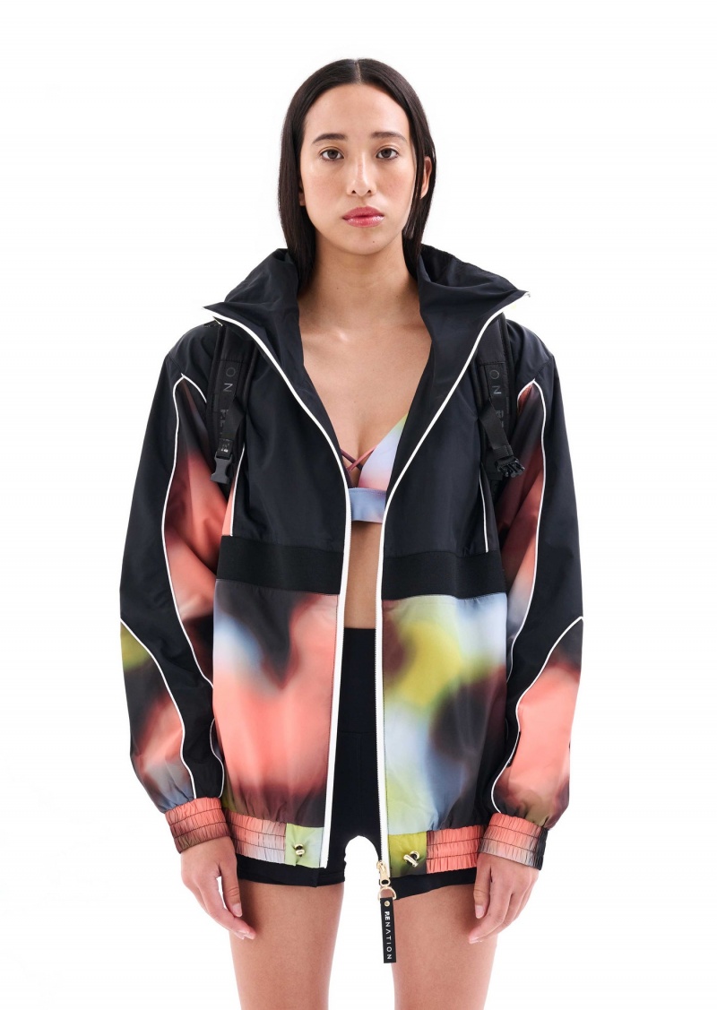 P.E Nation Cyper Printed Jacket Blur Print | BKGSLOD-65