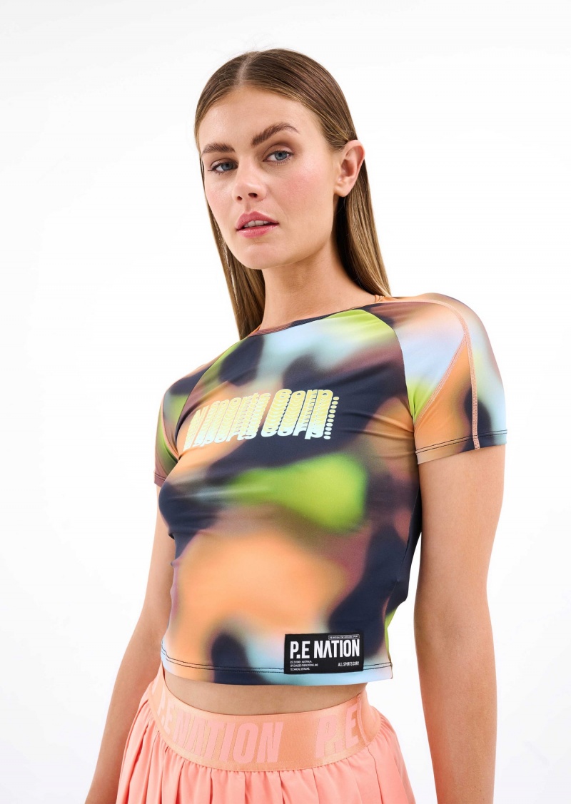 P.E Nation Cyper Tee Blur Print | NSURKWP-12
