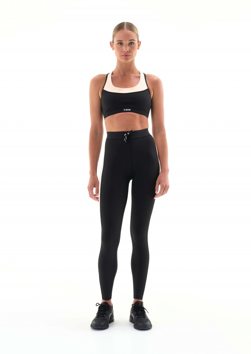P.E Nation Defending Zone Sports Bra Black | SUOQCTP-17