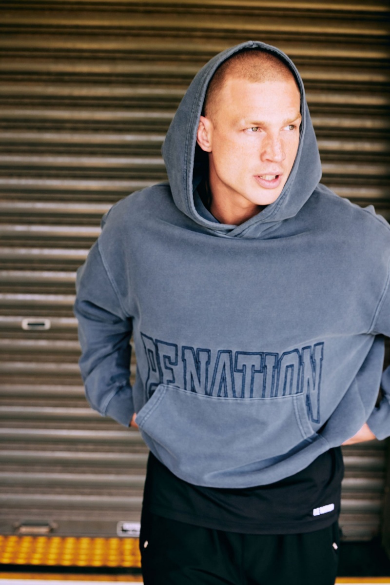 P.E Nation Downtown Hoodie Insignia Blue | NAMQSDH-79
