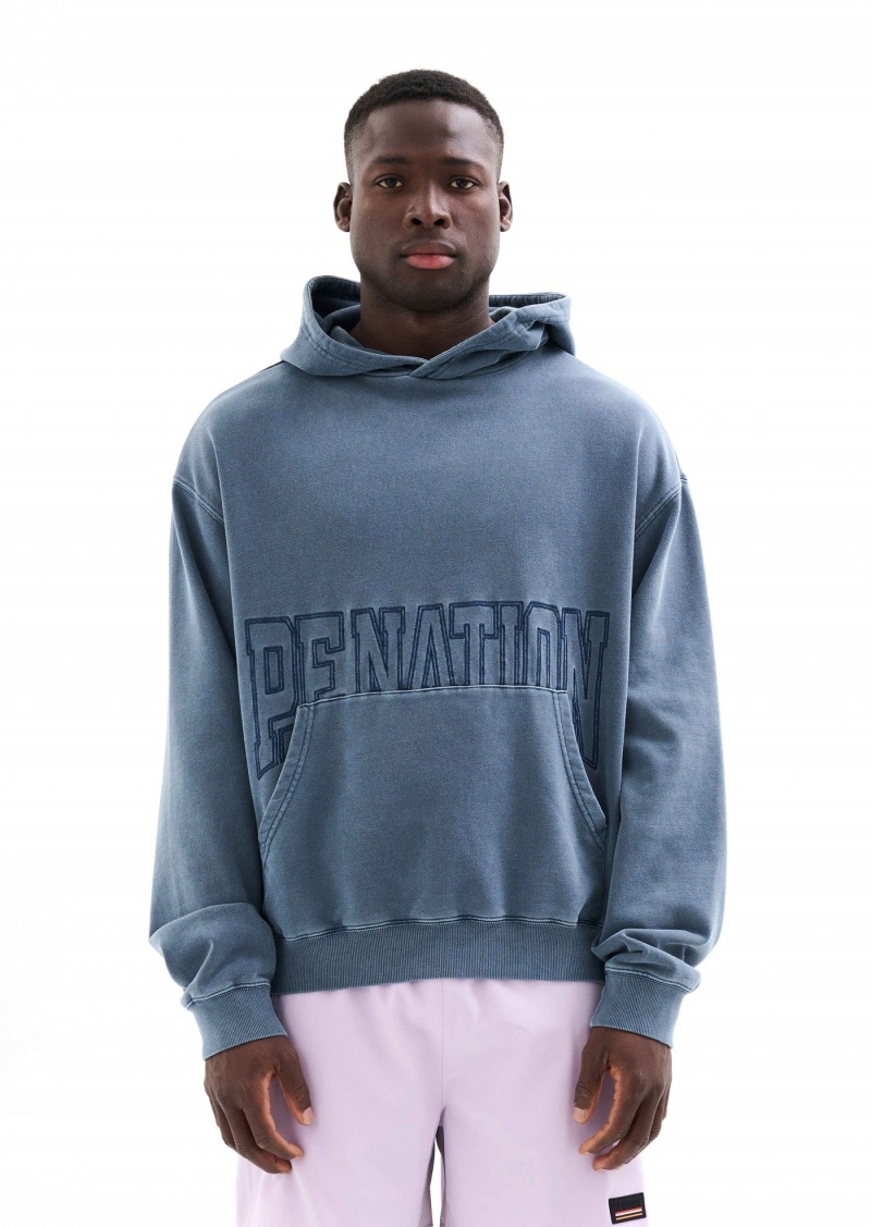 P.E Nation Downtown Hoodie Insignia Blue | NAMQSDH-79