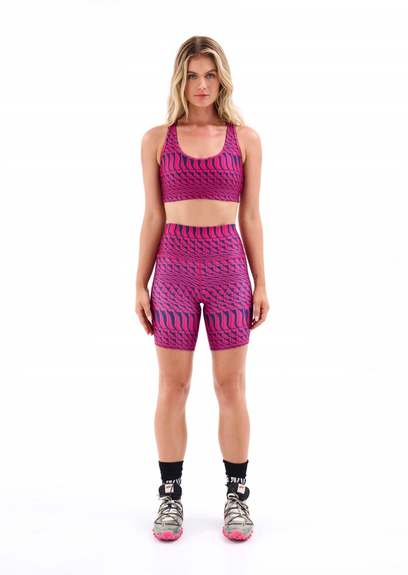 P.E Nation Empire Sports Bra Geometric Print | GPRENST-72