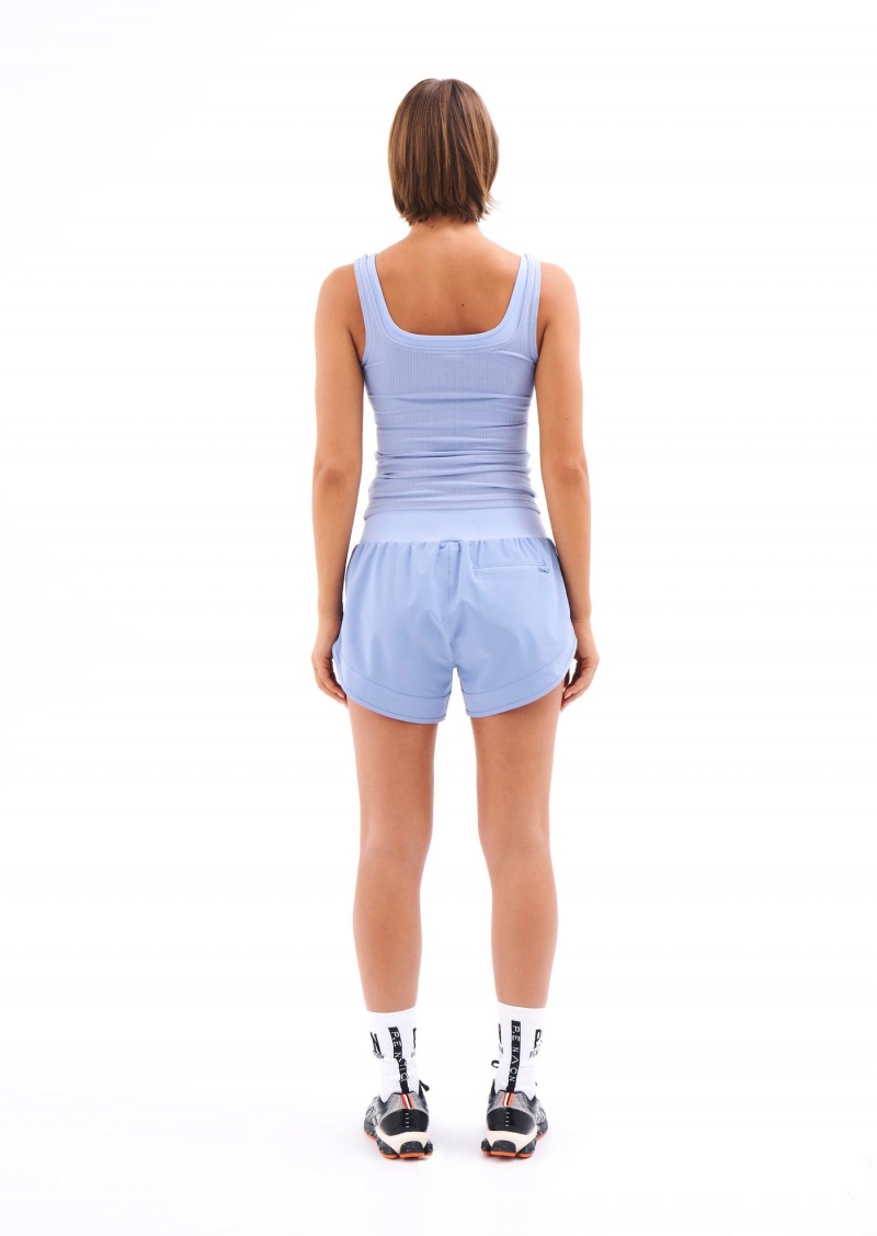 P.E Nation Free Play Rib Singlet Lavender Lustre | SKXRNHY-81