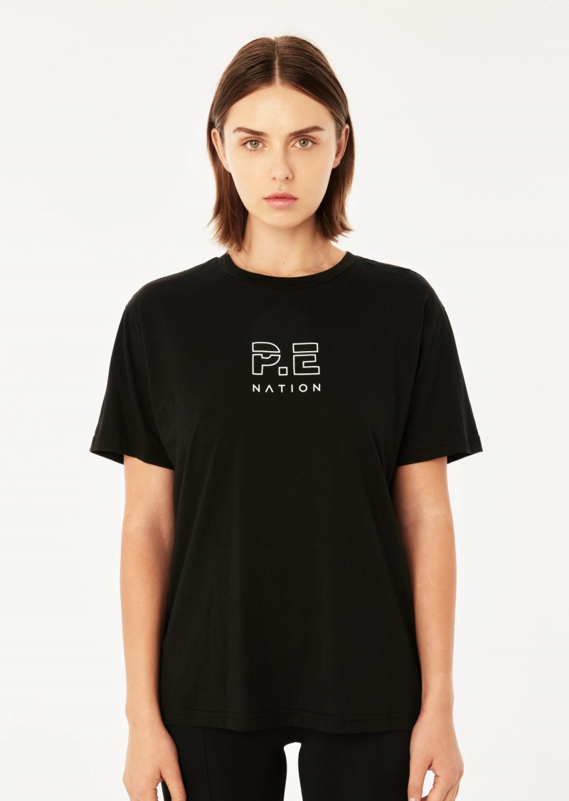 P.E Nation Heads Up Tee Black | NWPIVRZ-16