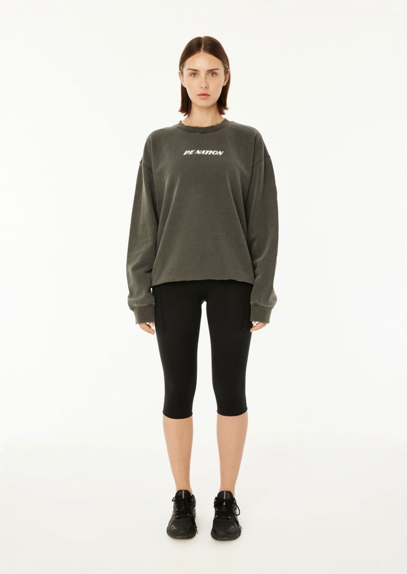 P.E Nation Kick Out Sweat Dark Shadow | TCXWZGQ-42