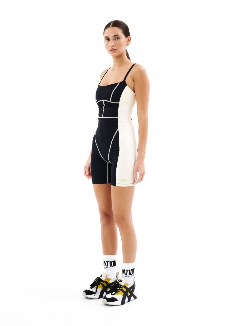 P.E Nation Lido Bodysuit Black | FEYDIQJ-52