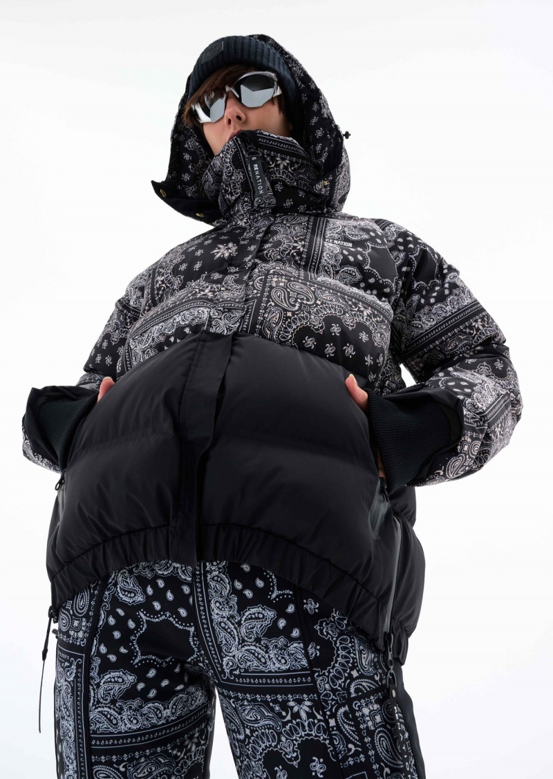P.E Nation Niseko Snow Jacket Bandana Print | EQITZHX-12