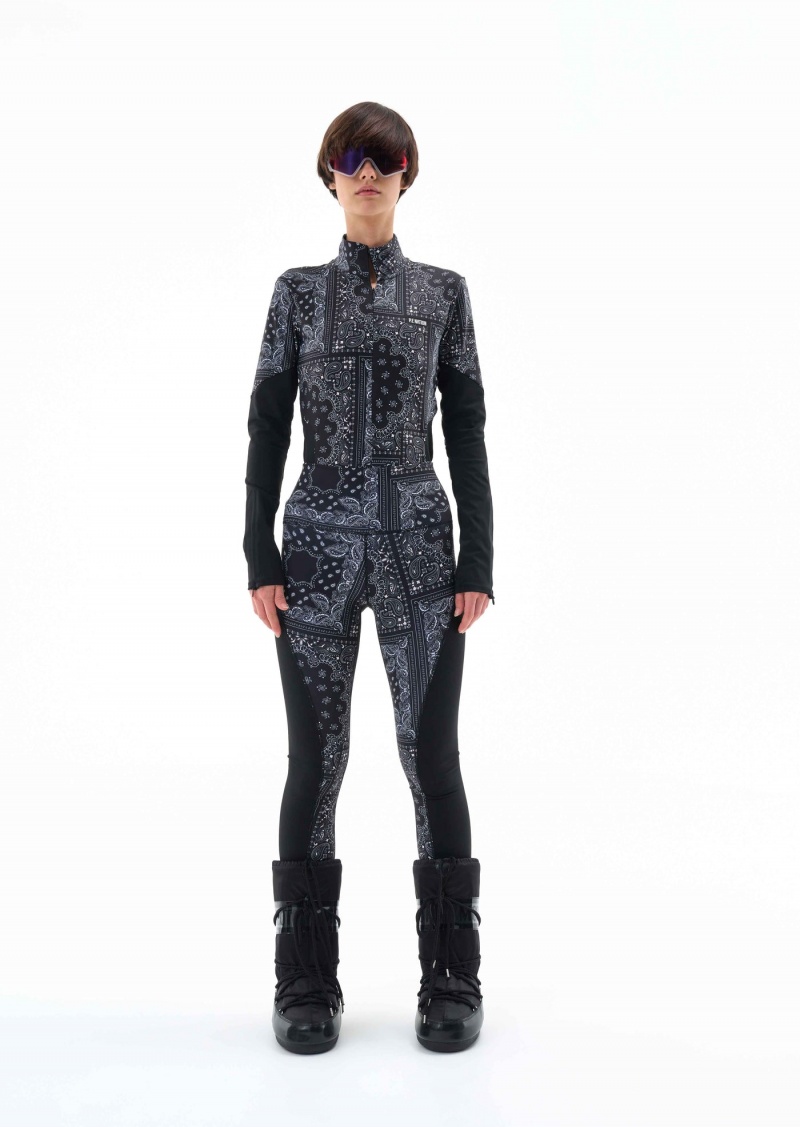 P.E Nation Niseko Snow Ls Top Bandana Print | PDYWRFS-14