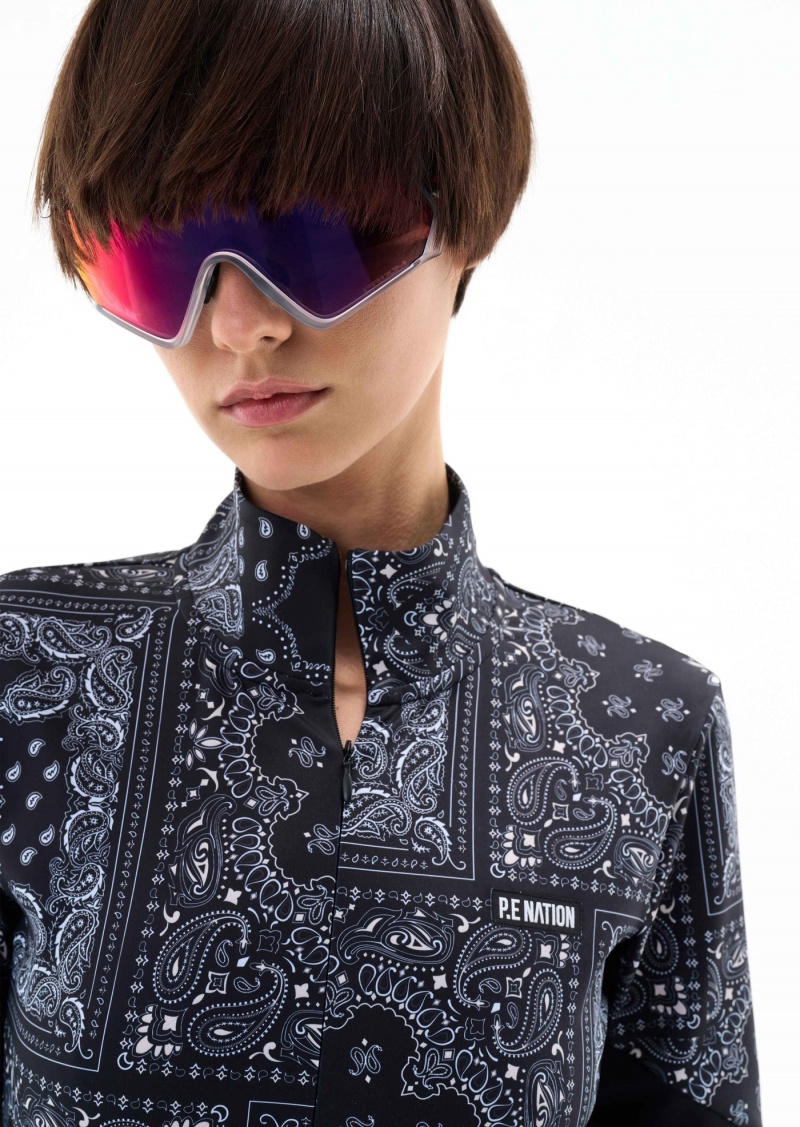 P.E Nation Niseko Snow Ls Top Bandana Print | PDYWRFS-14