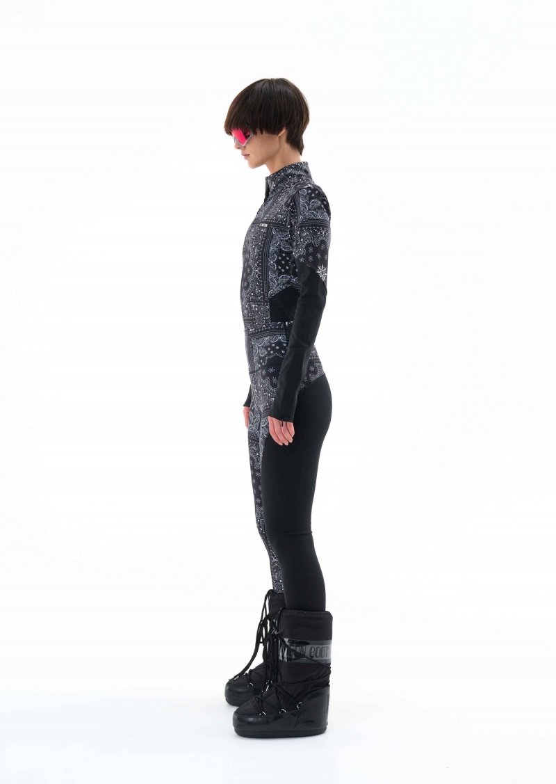 P.E Nation Niseko Snow Ls Top Bandana Print | PDYWRFS-14