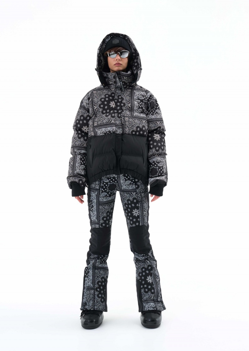 P.E Nation Niseko Snow Pant Bandana Print | BDMCNQA-63