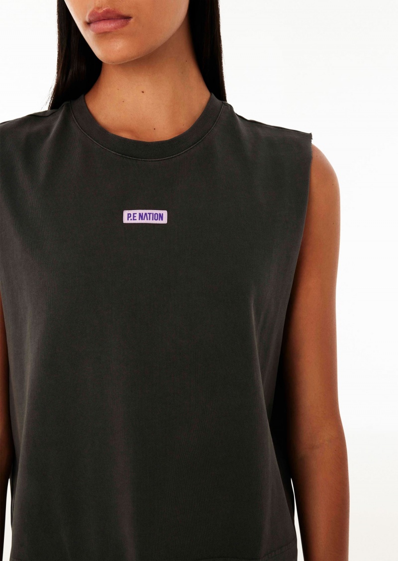 P.E Nation Paragon Tank Dark Shadow | UXMNJKO-93