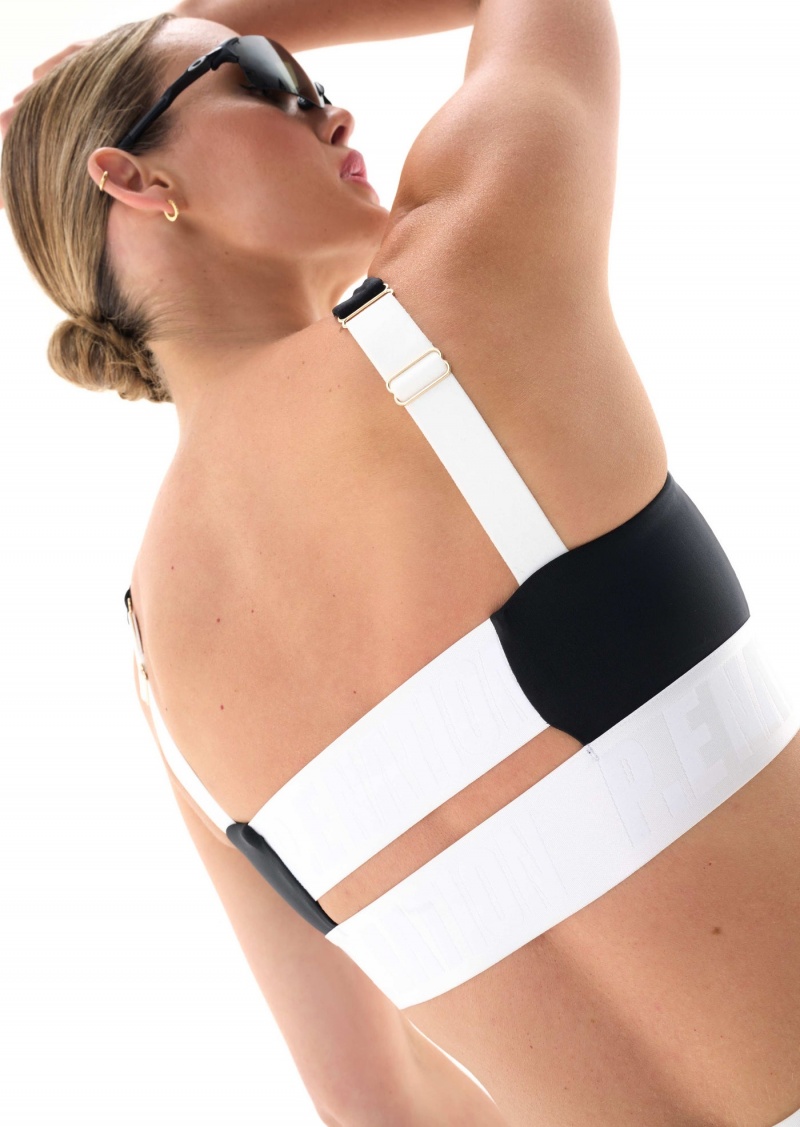 P.E Nation Pipeline Sports Bra Black | PMQTJEH-24