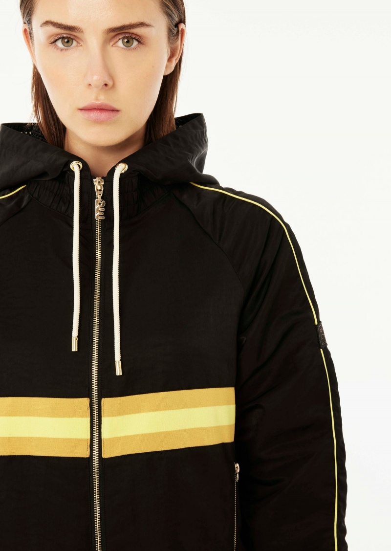 P.E Nation Riochet Man Down Jacket Black | UWJEICA-17