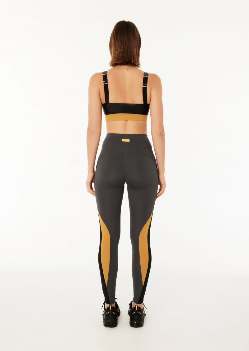 P.E Nation Riochet Sports Bra Dark Shadow | YCWEVPB-46