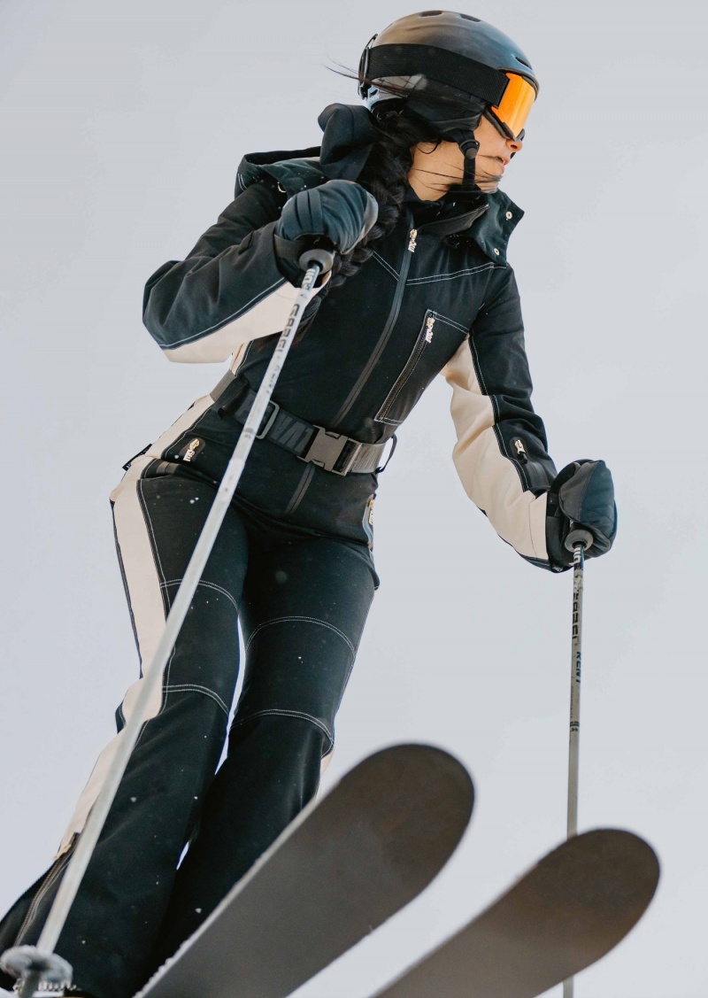 P.E Nation Summit Snow Boiler Suit Black | WCLNDGI-63