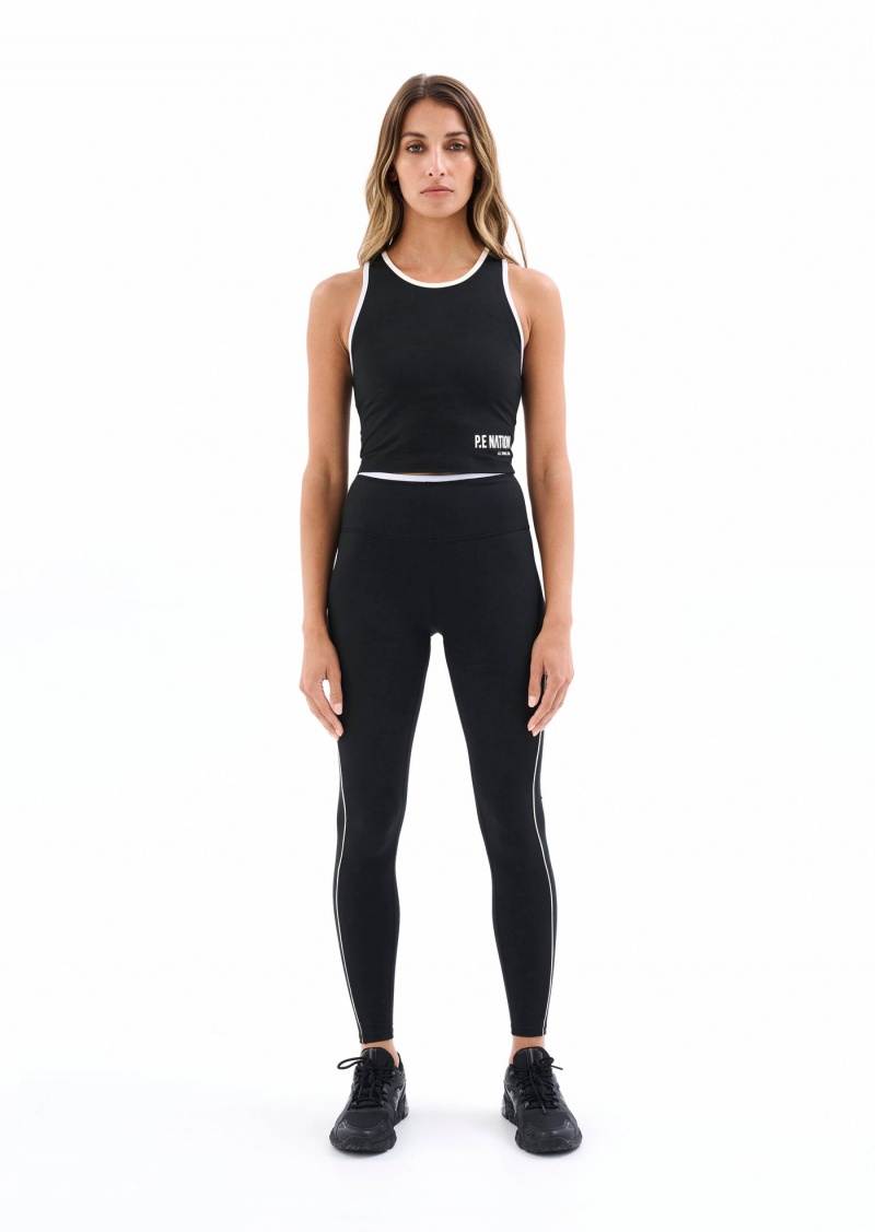 P.E Nation Tempo Sports Bra Black | GDXRYQM-40