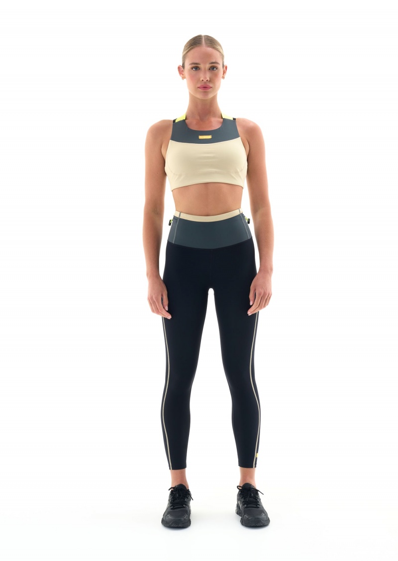 P.E Nation Transmission Sports Bra Charcoal | ZWHTUQA-91