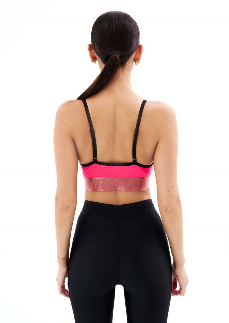 P.E Nation Verbena Sports Bra Diva Pink | JETDGZW-46