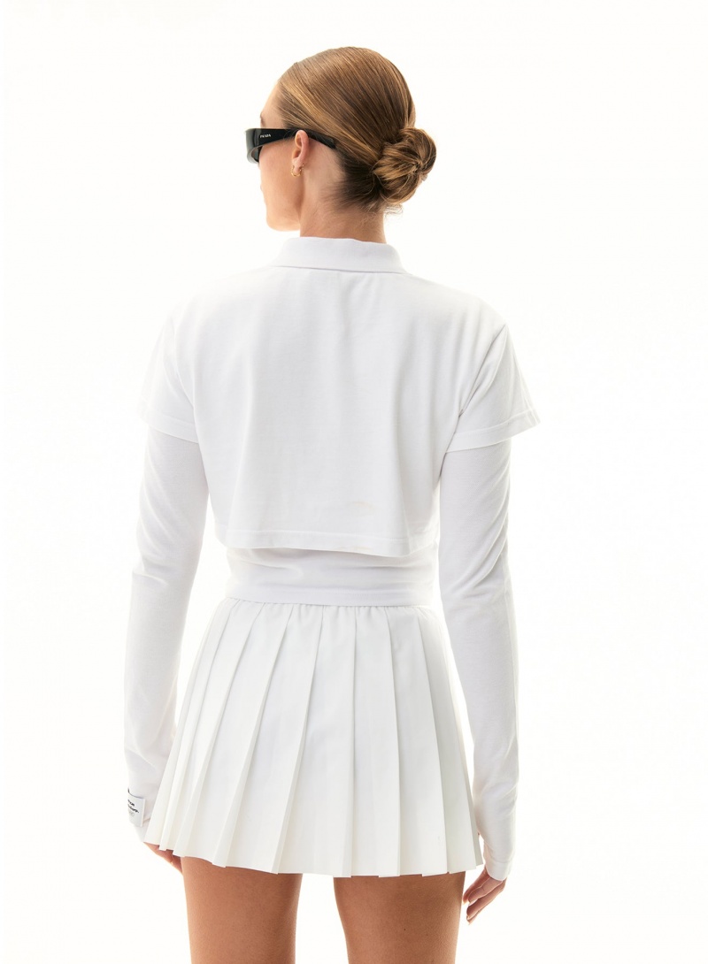 P.E Nation Volley Ls Tee Optic White | LENKXZP-81