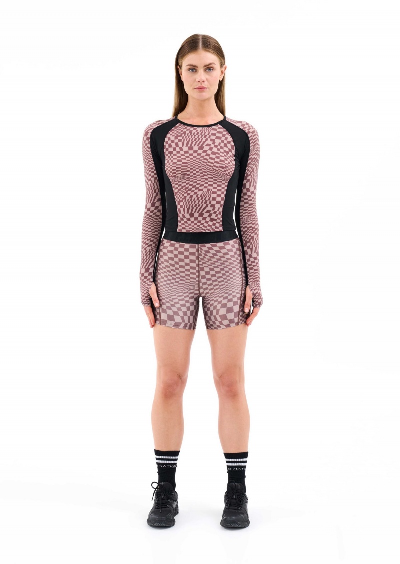 P.E Nation Voyager Ls Top Check Print | JRLMNHQ-72