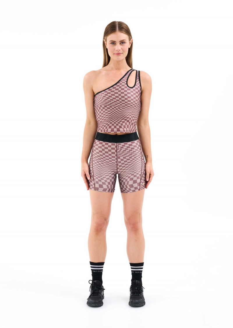 P.E Nation Voyager Tank Check Print | DANPKGM-80
